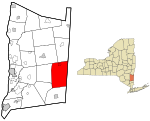 Dutchess County New York incorporated areas Dover highlighted